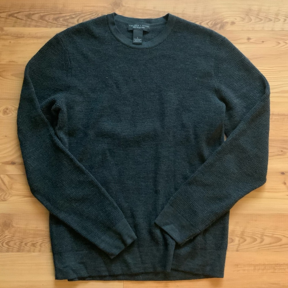 The Men’s Store - Bloomingdale’s | Knit Sweater | Gray Sweater with Stretch Knit